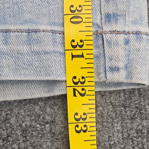Y2K American Eagle Super High Rise Baggy Wide Leg Jeans 2 Light Wash Skate